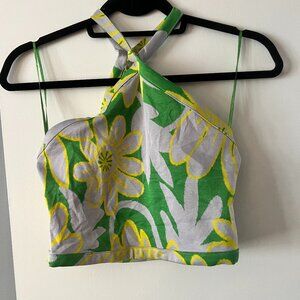 Zara knit halter crop top